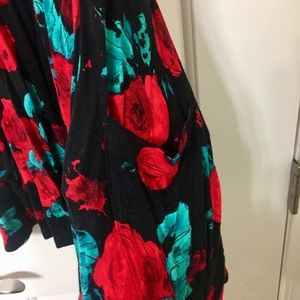 Black and red spaghetti strap top